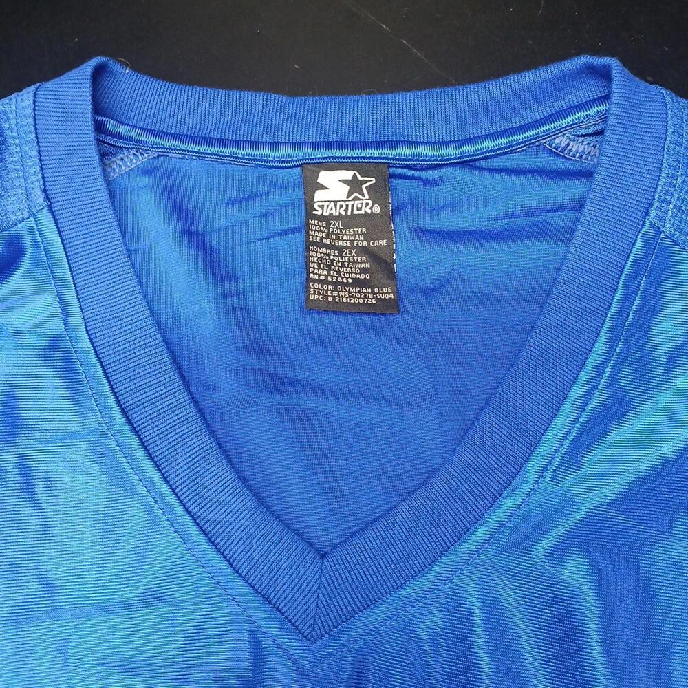 Vintage Starter DZL Shooter Sleeveless Pullover Jersey Shirt, 2XL, Olympian Blue - Picture 7 of 7